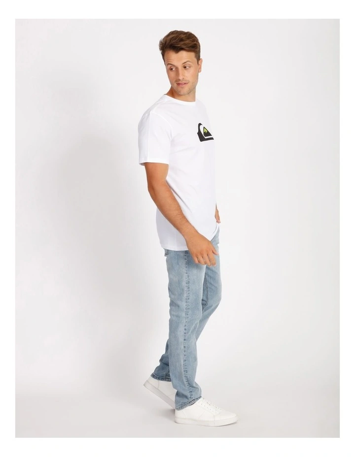 Quiksilver Comp Logo Short Sleeve Tee In White 4 Quiksilver Comp Logo Short Sleeve Tee In White - Image 2
