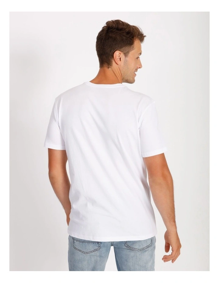 Quiksilver Comp Logo Short Sleeve Tee In White 5 Quiksilver Comp Logo Short Sleeve Tee In White - Image 3