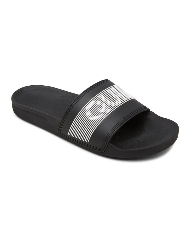 Quiksilver MENS RIVI WORDMARK SLIDE SLIDER SANDALS 3 Quiksilver MENS RIVI WORDMARK SLIDE SLIDER SANDALS