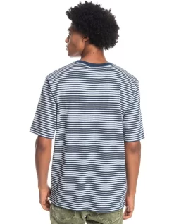 Quiksilver Striped T-Shirt Dark Navy -Quiksilver 910425520 3 720x928