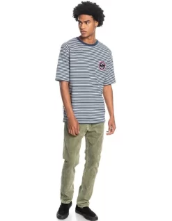 Quiksilver Striped T-Shirt Dark Navy -Quiksilver 910425520 5 720x928