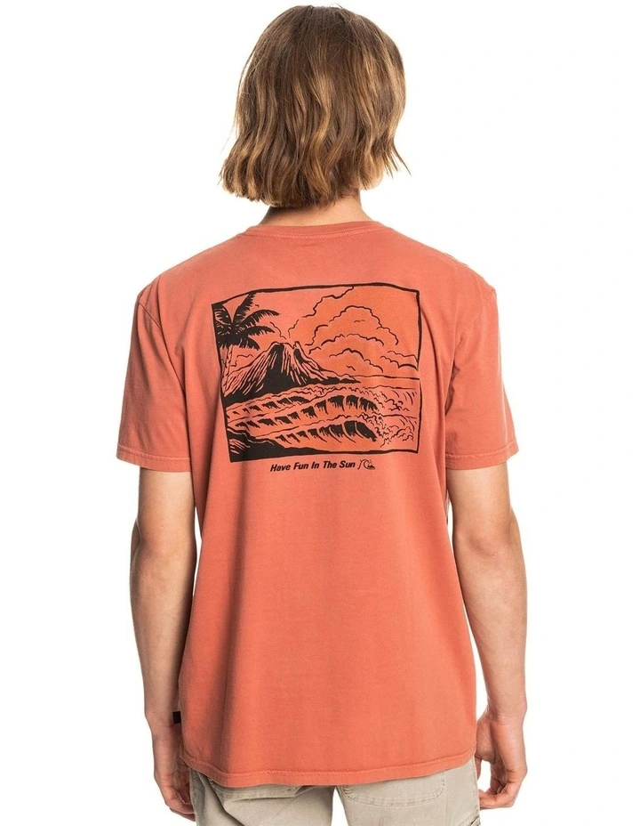 Quiksilver Silent Days T-Shirt Brown 5 Quiksilver Silent Days T-Shirt Brown - Image 3
