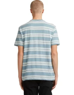 Quiksilver Slub Lines T-Shirt Blue -Quiksilver 910807300 3 720x928