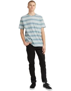 Quiksilver Slub Lines T-Shirt Blue -Quiksilver 910807300 5 720x928