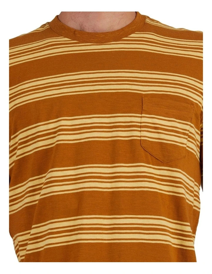 Quiksilver Slub Lines T-Shirt In Cathay Spice 5 Quiksilver Slub Lines T-Shirt In Cathay Spice - Image 3