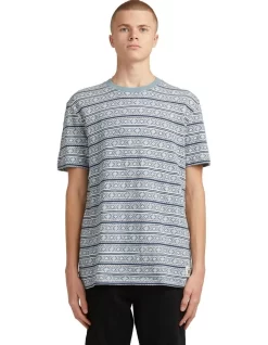 Quiksilver Trip Jaquard T-Shirt Blue