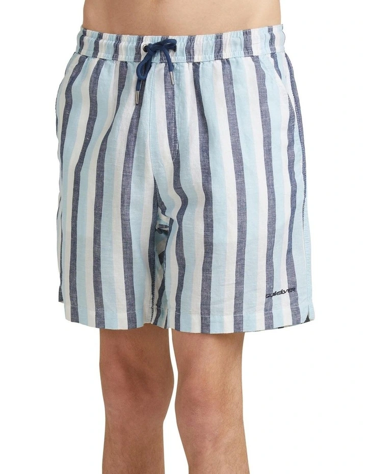 Quiksilver Lite Stripes Elasticated Shorts Dark Navy 4 Quiksilver Lite Stripes Elasticated Shorts Dark Navy - Image 2