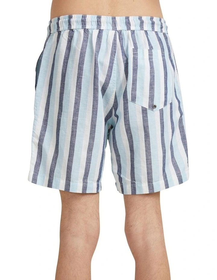 Quiksilver Lite Stripes Elasticated Shorts Dark Navy 5 Quiksilver Lite Stripes Elasticated Shorts Dark Navy - Image 3