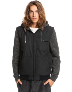 Quiksilver 7 Quiksilver Kasslow Zip-Up Hooded Jacket Black