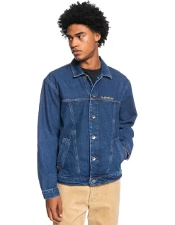 Quiksilver 15 Quiksilver Quik Turn On The Juice Denim Jacket Vintage Indigo