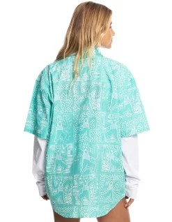 Quiksilver X Stranger Things The Max Short Sleeve Shirt In Blue -Quiksilver 928340290 5 720x928