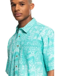 Quiksilver X Stranger Things The Max Short Sleeve Shirt In Blue -Quiksilver 928340290 6 720x928