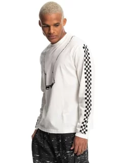 Quiksilver X Stranger Things The Argyle Long Sleeve T-Shirt In White 8 Quiksilver X Stranger Things The Argyle Long Sleeve T-Shirt In White -Quiksilver 928340650 3 720x928