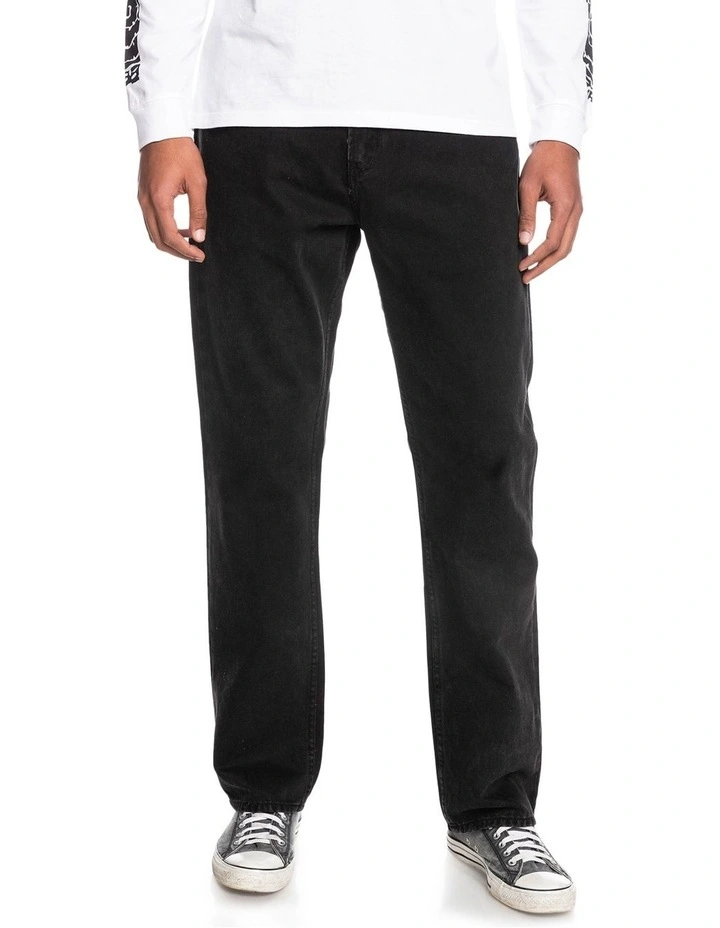 Quiksilver Washed Black Organic Jeans In Black 3 Quiksilver Washed Black Organic Jeans In Black