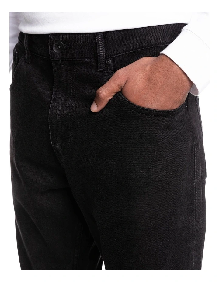 Quiksilver Washed Black Organic Jeans In Black 6 Quiksilver Washed Black Organic Jeans In Black - Image 4