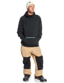 Quiksilver Big Logo Tech Technical Hoodie In True Black -Quiksilver 933699520 5 720x928