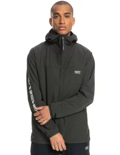 Quiksilver The Endurancey Zip Up Hoodie In Phantom