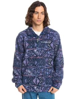 Quiksilver Clean Coasts Half Zip Fleece In Dusty Orchid