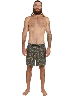 Quiksilver Mongrel 17" Swim Shorts In Dark Green -Quiksilver 933860710 5 720x928