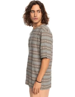 Quiksilver Patios Organic Short Sleeve T-Shirt In Tannin Patio -Quiksilver 933862420 3 720x928