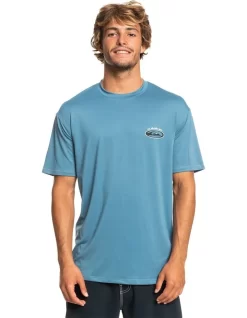 Quiksilver Mix Short Sleeve Surf T-Shirt In Blue
