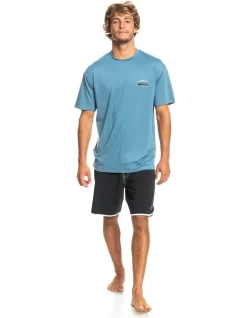 Quiksilver Mix Short Sleeve Surf T-Shirt In Blue 9 Quiksilver Mix Short Sleeve Surf T-Shirt In Blue -Quiksilver 933863950 4 720x928