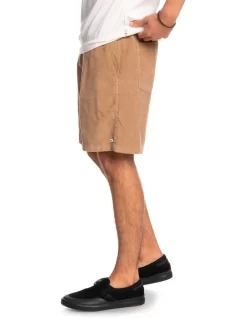 Quiksilver Taxer Cord Shorts In Light Brown -Quiksilver 933864670 3 720x928