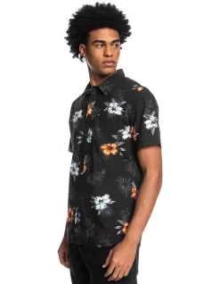 Quiksilver The Classic Short Sleeve Shirt In Black -Quiksilver 933868090 3 720x928