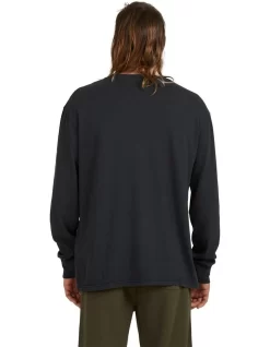 Quiksilver Mongrel Long Sleeve T-Shirt In Black -Quiksilver 933873400 2 720x928