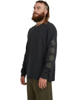 Quiksilver Mongrel Long Sleeve T-Shirt In Black -Quiksilver 933873400 3 720x928