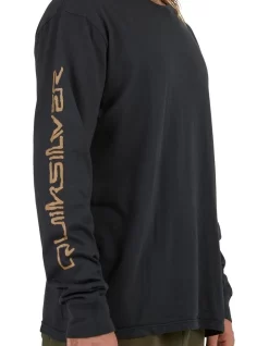 Quiksilver Mongrel Long Sleeve T-Shirt In Black -Quiksilver 933873400 4 720x928