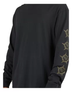 Quiksilver Mongrel Long Sleeve T-Shirt In Black -Quiksilver 933873400 5 720x928