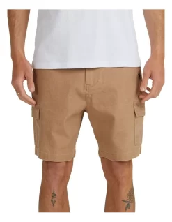 Quiksilver 33 Quiksilver Crowded Cargo Shorts In Tannin