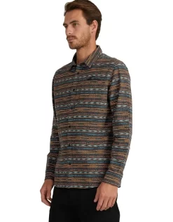 Quiksilver Tribal Lines Long Sleeve Shirt In Tarmac -Quiksilver 933991480 3 720x928