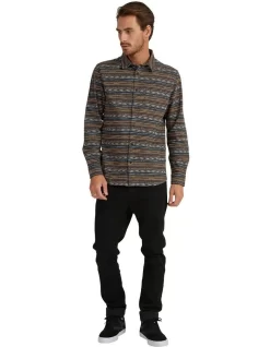 Quiksilver Tribal Lines Long Sleeve Shirt In Tarmac -Quiksilver 933991480 5 720x928