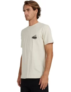 Quiksilver G'Day Mate Short Sleeve T-Shirt In Oatmeal -Quiksilver 933992290 3 720x928