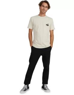 Quiksilver G'Day Mate Short Sleeve T-Shirt In Oatmeal -Quiksilver 933992290 5 720x928