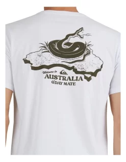 Quiksilver G'Day Mate Short Sleeve T-Shirt In White -Quiksilver 933992380 4 720x928