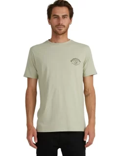 Quiksilver Script Talk T-Shirt In Desert Sage