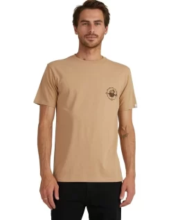 Quiksilver Outta Road T-Shirt In Tannin