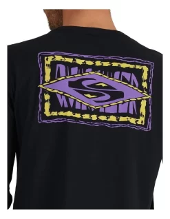 Quiksilver Echoes In Time Long Sleeve T-Shirt In Black -Quiksilver 933994180 4 720x928