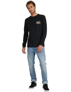 Quiksilver Echoes In Time Long Sleeve T-Shirt In Black -Quiksilver 933994180 5 720x928