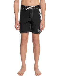 Quiksilver Original Arch Youth 15 Inch Boardshorts In Black