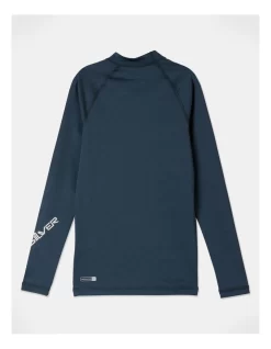 Quiksilver All Time Long Sleeve Youth Rashguard In Navy -Quiksilver 935625700 4 1 720x928
