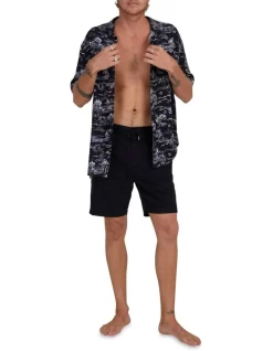 Quiksilver Sunset Short Sleeve Shirt In Black 12 Quiksilver Sunset Short Sleeve Shirt In Black -Quiksilver 948839230 5 720x928