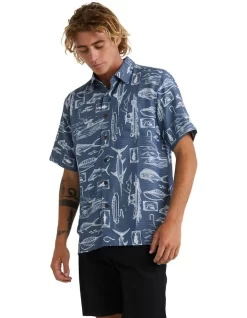 Quiksilver Slack Line Shirt Ensign In Blue -Quiksilver 959047750 3 720x928