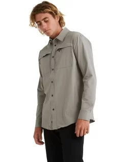 Quiksilver Landing Fish Shirt In Light Grey Heather 9 Quiksilver Landing Fish Shirt In Light Grey Heather -Quiksilver 959047840 3 720x928