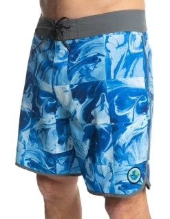 Quiksilver Ocean Scallop 18" Boardshort In Blues -Quiksilver 959053600 2 720x928