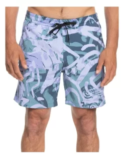 Quiksilver Volley 17" Boardshort In Majolica Blue