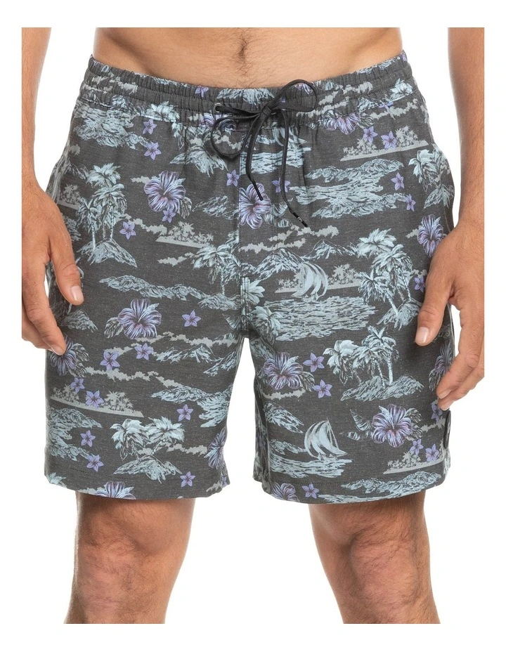 Quiksilver Volley 17" Boardshort In Grey 3 Quiksilver Volley 17" Boardshort In Grey